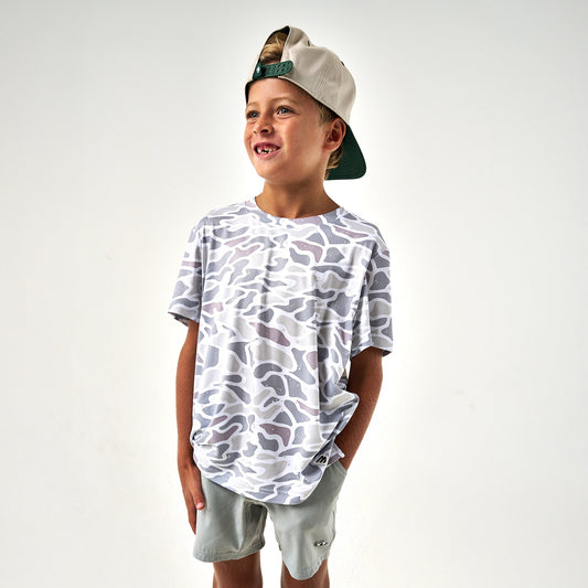 Burlebo Youth - Go To Tee - White Camo