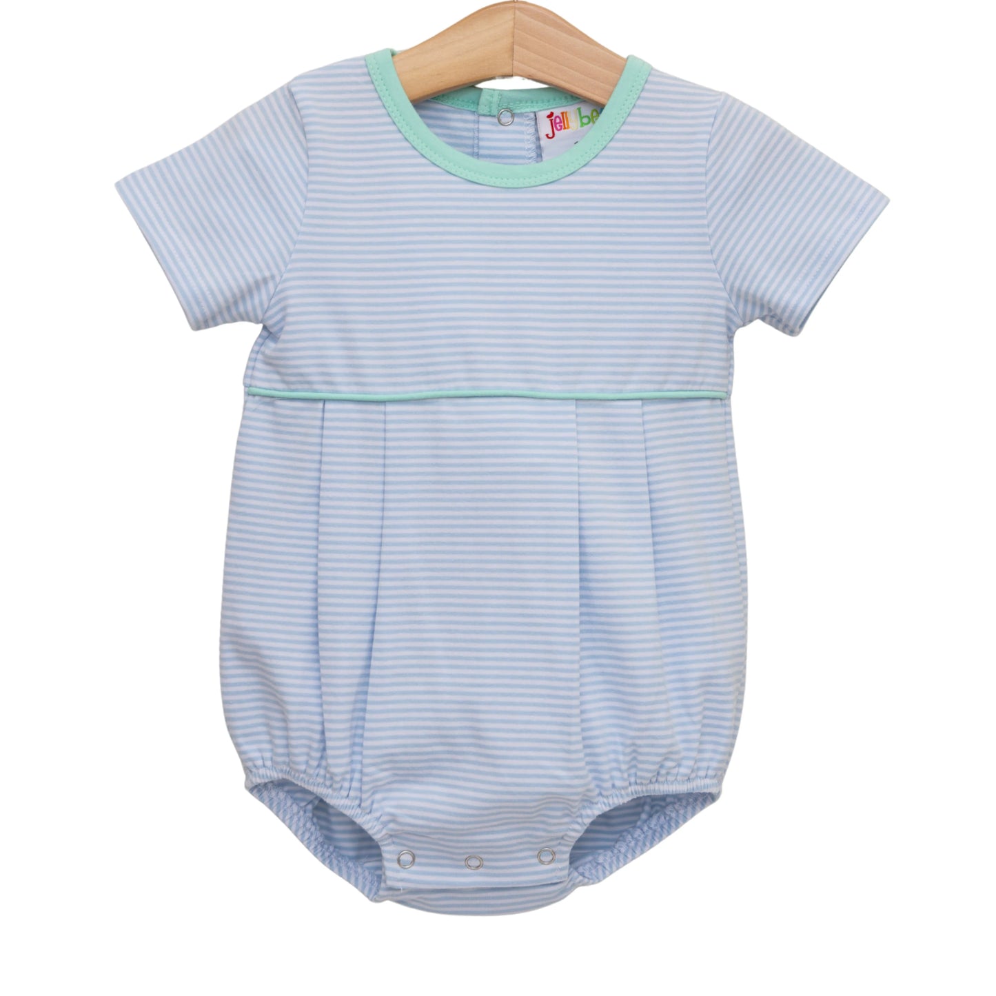 Jellybean Lucas Bubble- Light Blue Stripe and Mint