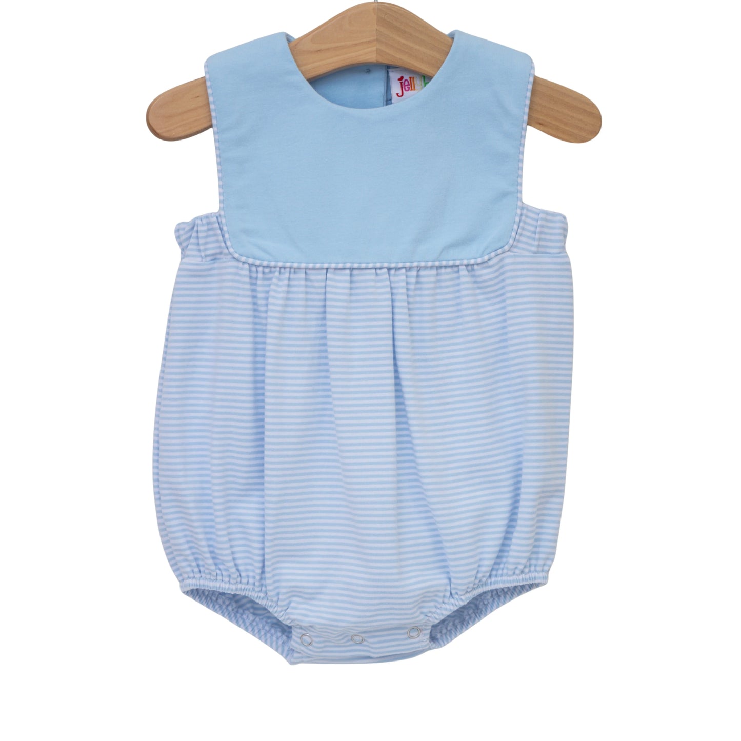 Jellybean Beau Bubble- Light Blue and Blue Stripe