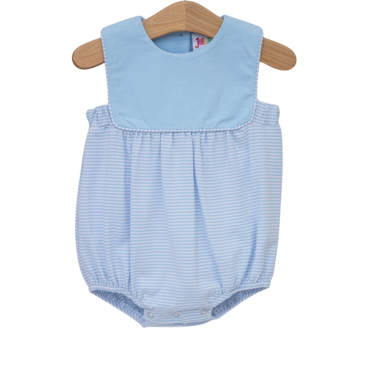 Jellybean Beau Bubble- Light Blue and Blue Stripe