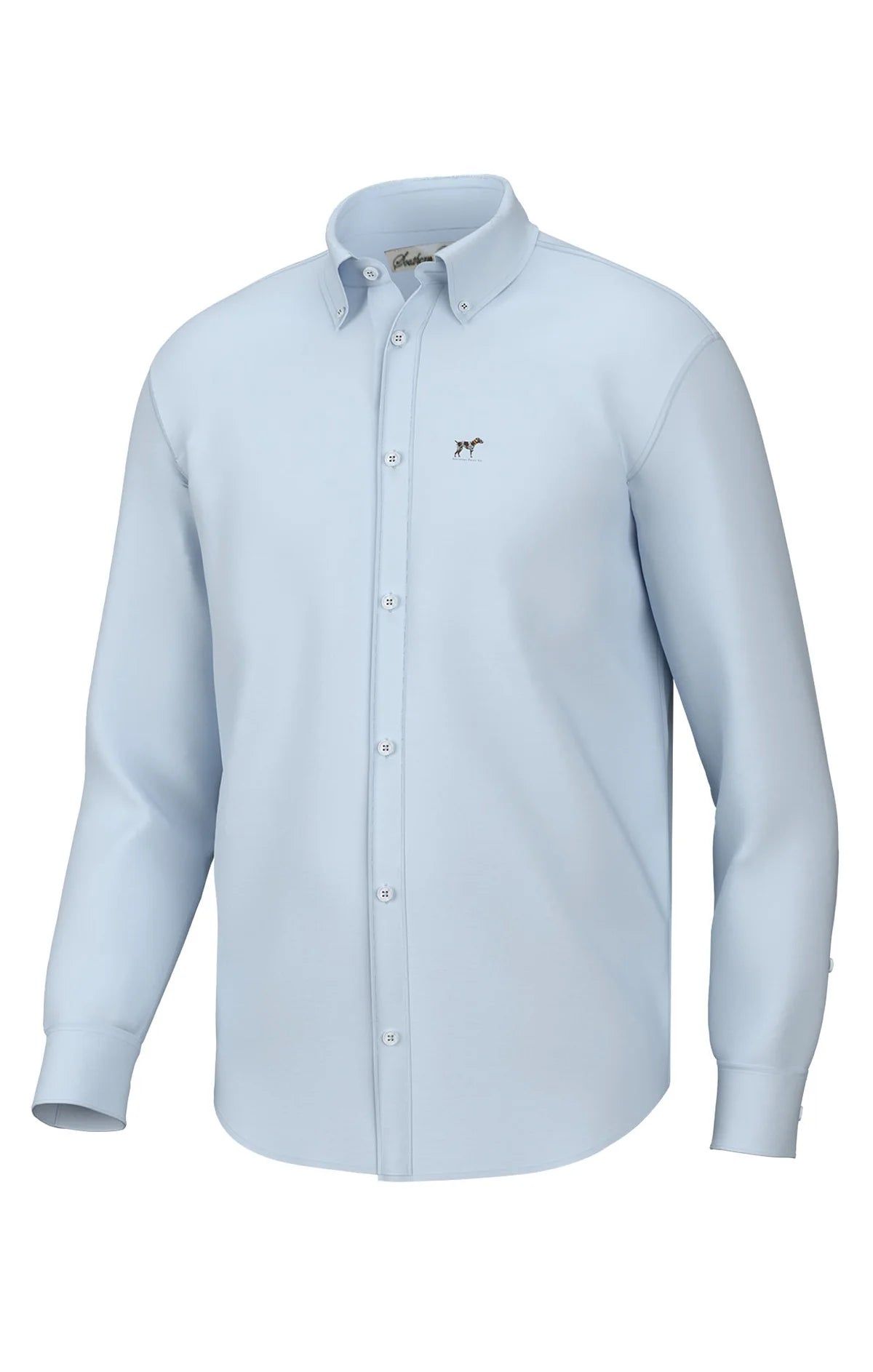 Southern point HADLEY CLASSIC LONG SLEEVE BUTTON DOWN solid blue