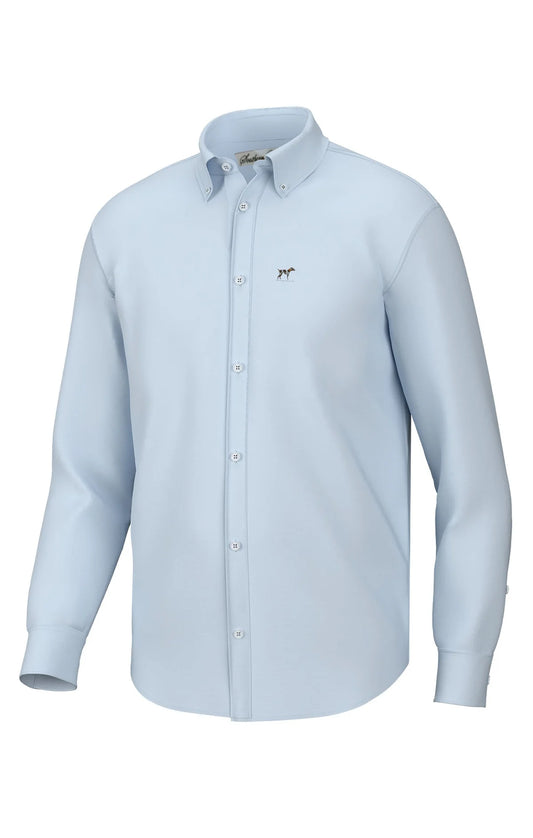 Southern point HADLEY CLASSIC LONG SLEEVE BUTTON DOWN solid blue