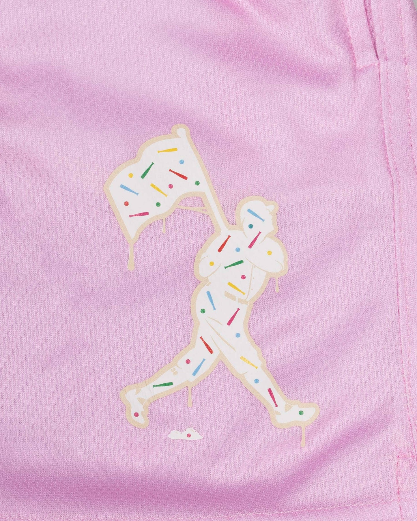 Youth Batter Up Bakery Confetti Cupcake Diamond Air Mesh Shorts