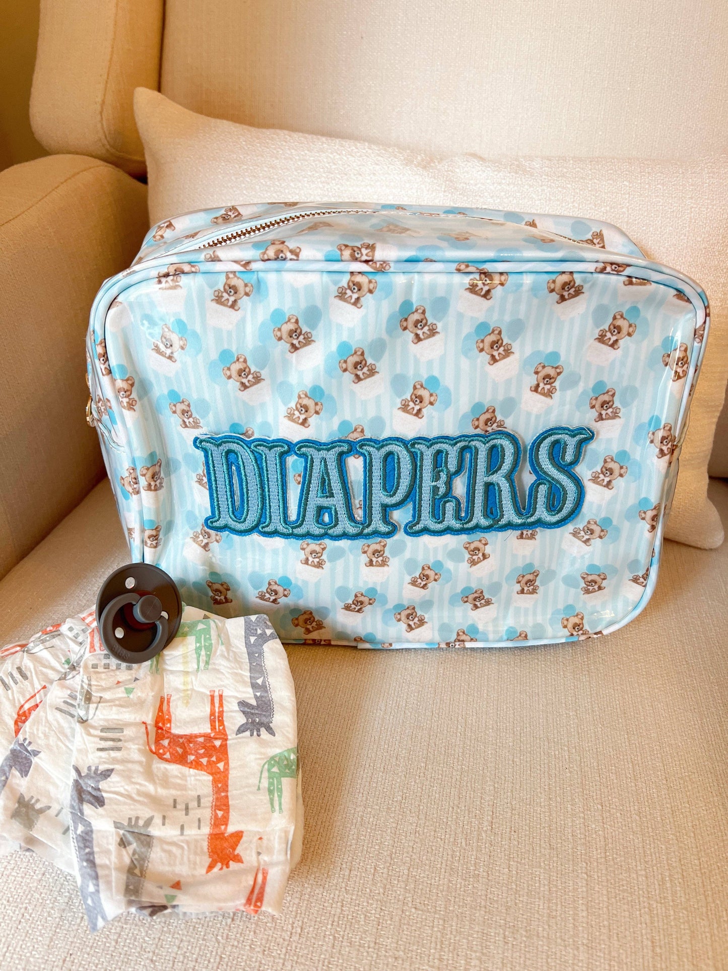 Diapers XL - Clear Coat Bag: Tan