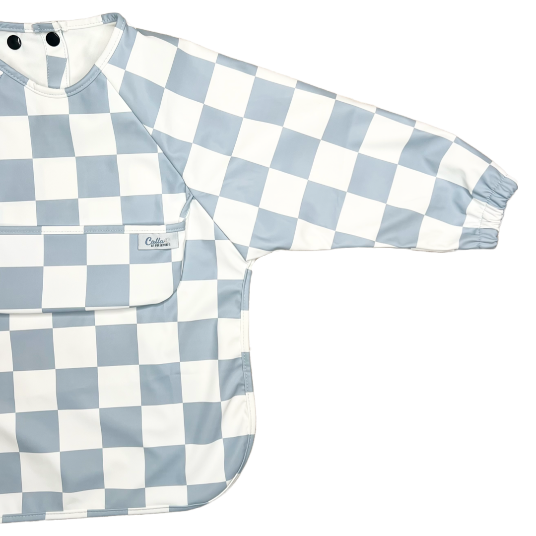 The Grayson Long Sleeve Bib - Checkered: Khaki