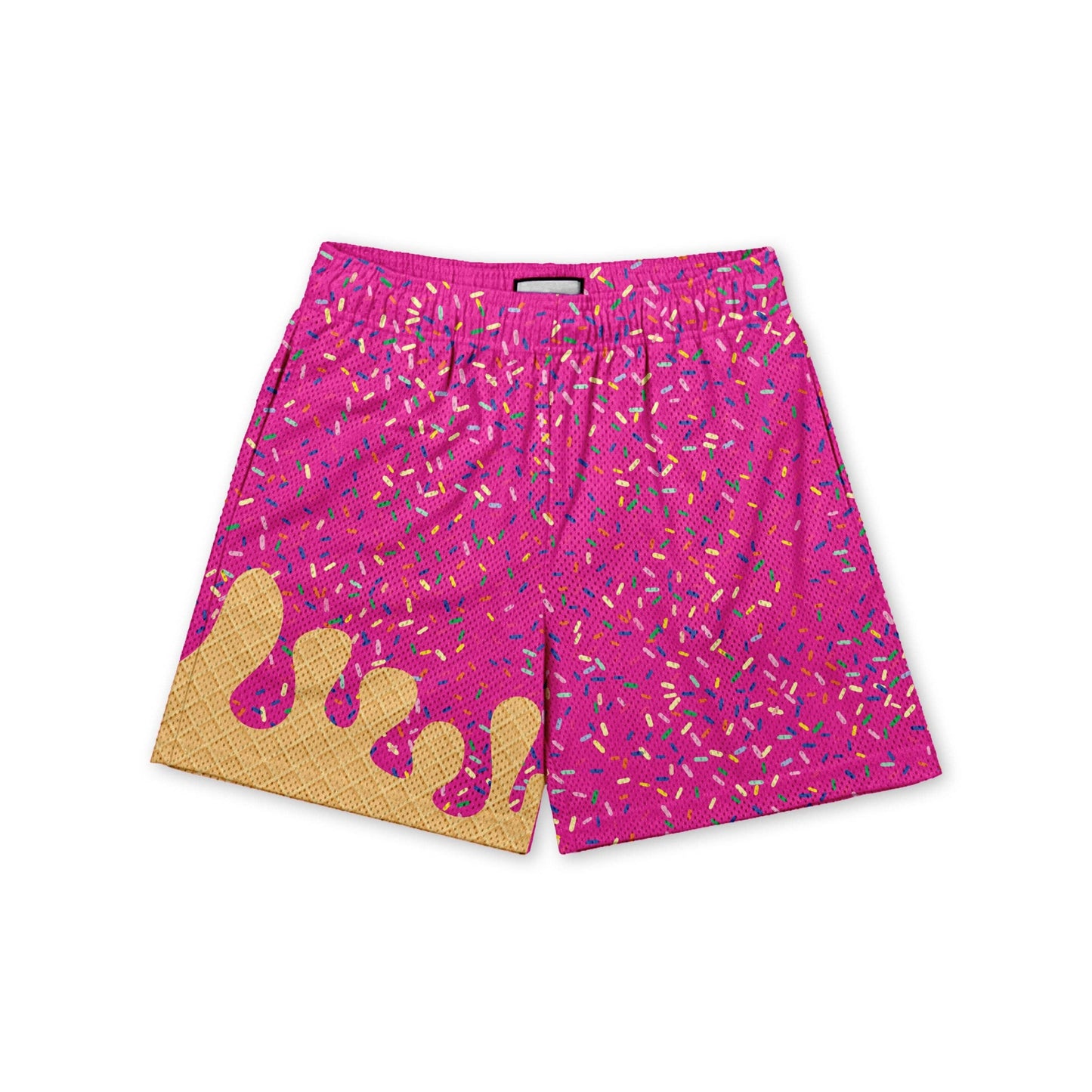 Baseball Ice Cream Drip Shorts pink