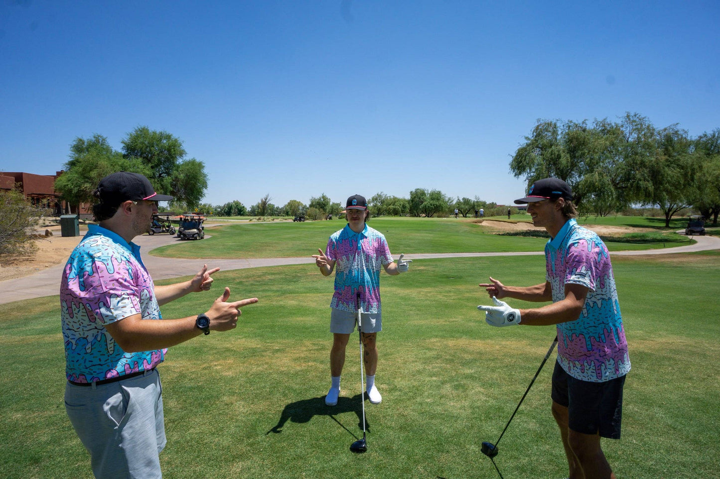 Shank it golf Ice Cream Drip Polo