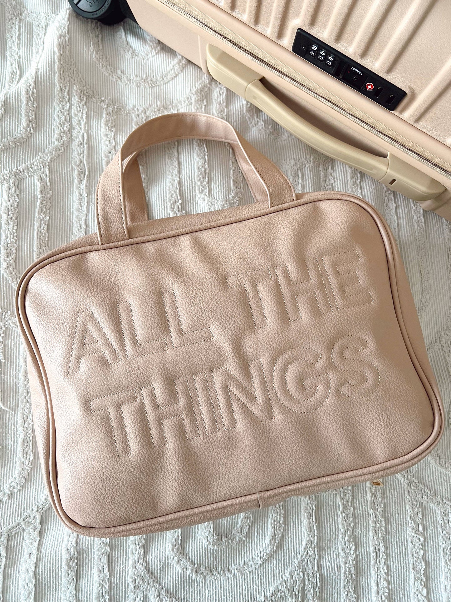 All The Things - Leather Hanging Bag: Black Leather