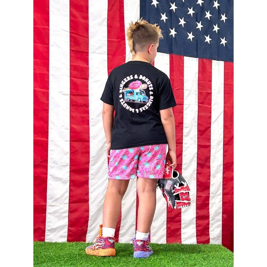 Dingers and Donuts Baseball Shorts
