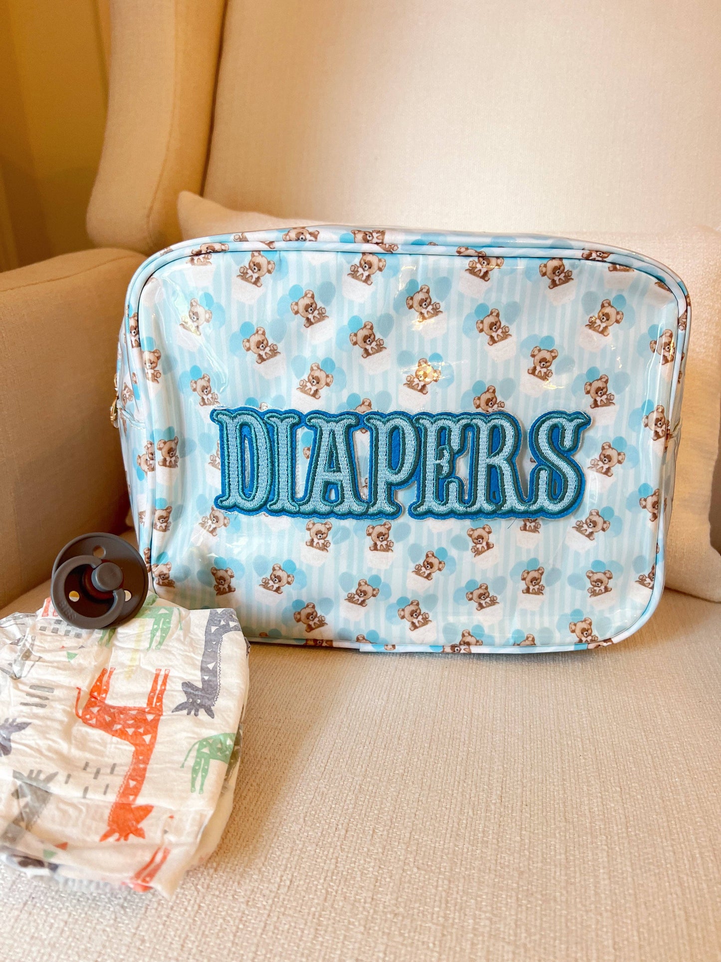 Diapers XL - Clear Coat Bag: Tan