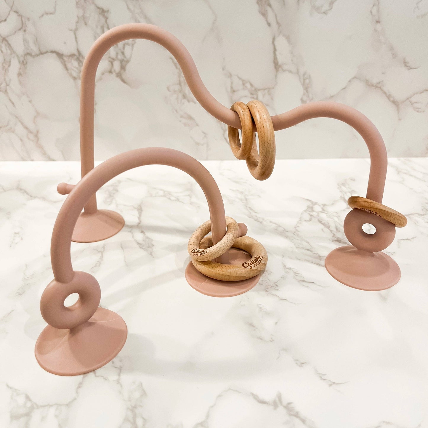 On-the-Go Suction Table Toy: Petal Pink