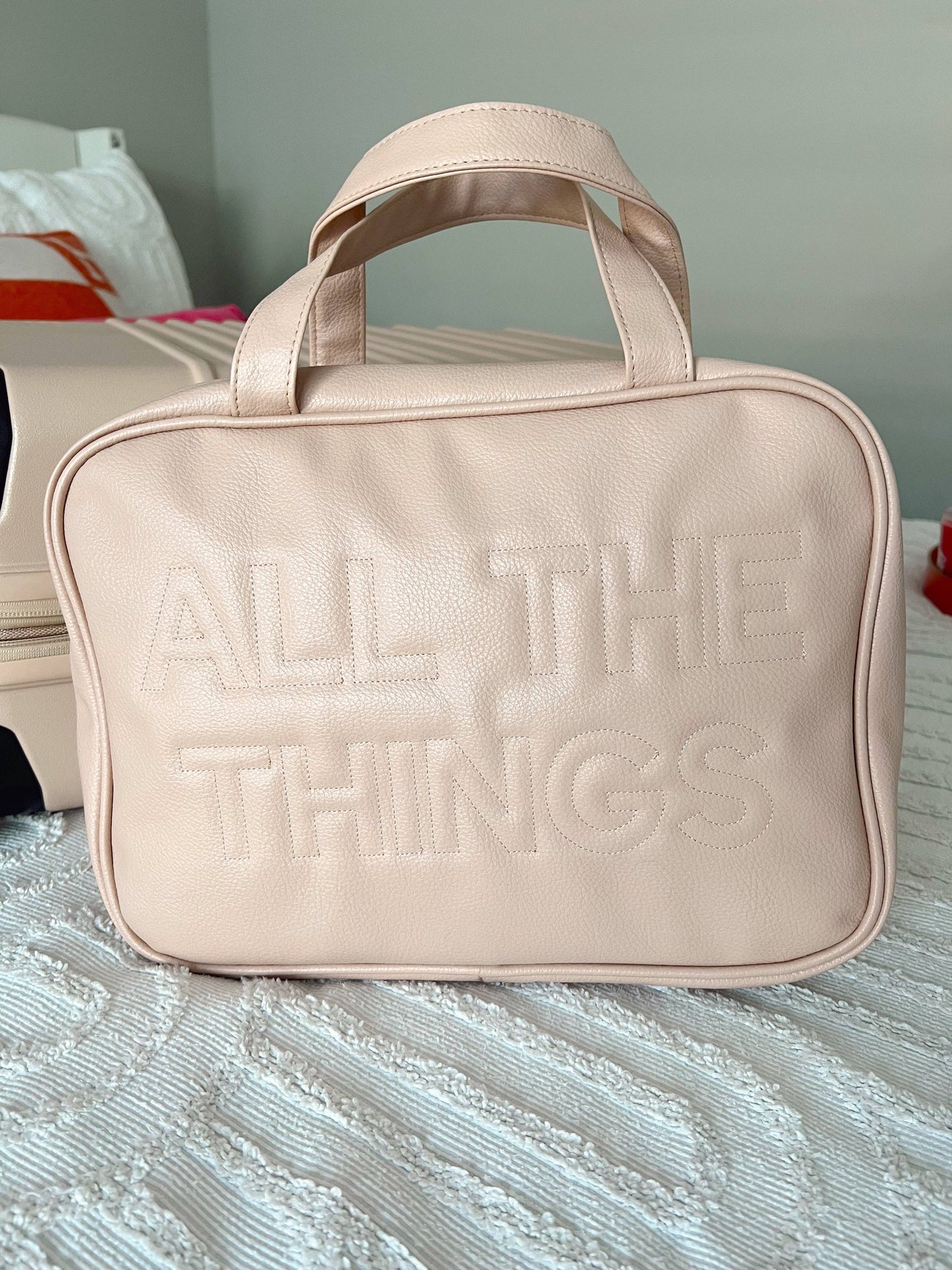 All The Things - Leather Hanging Bag: Black Leather