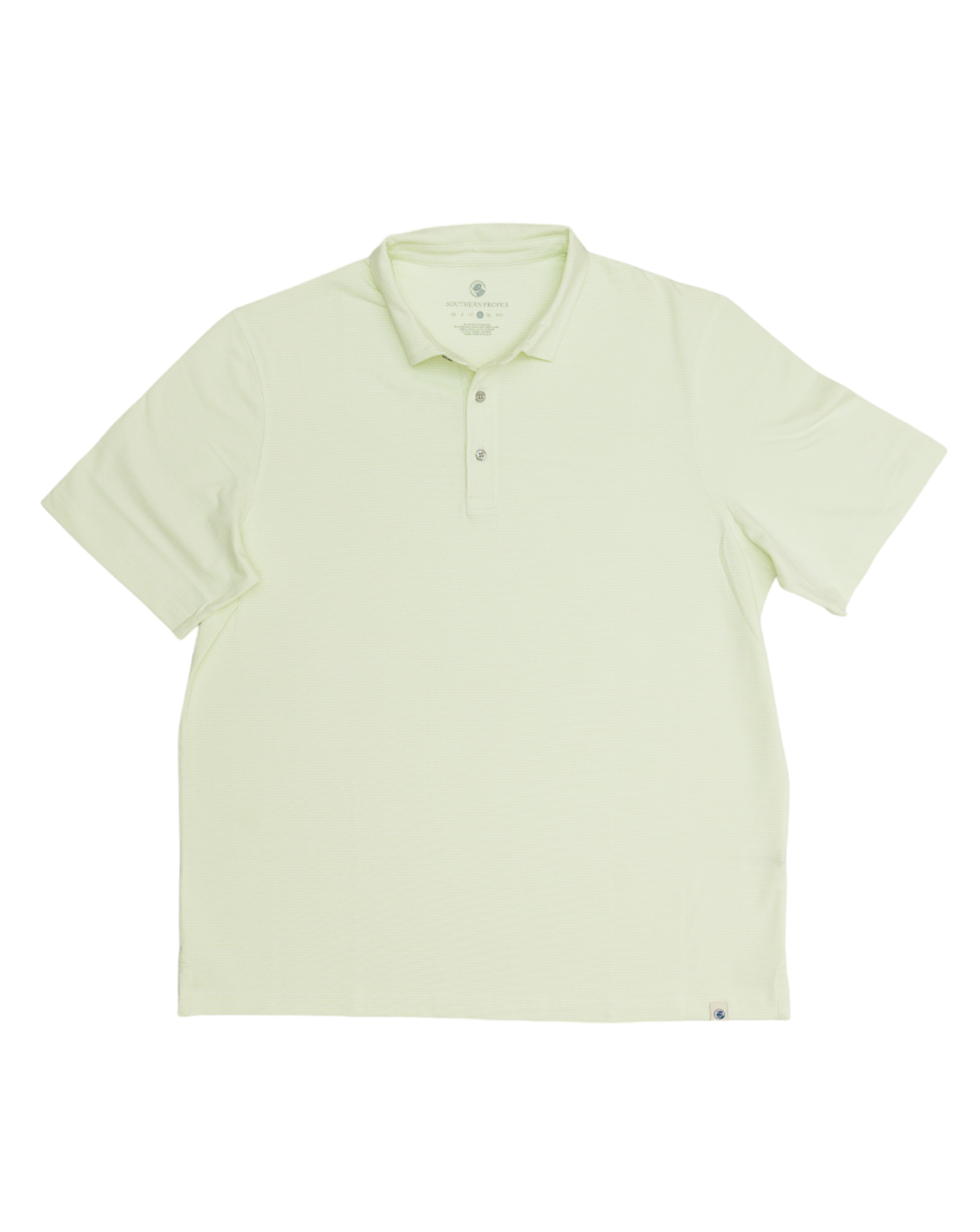 Tensaw Stripe Polo: Lime: Southern Proper