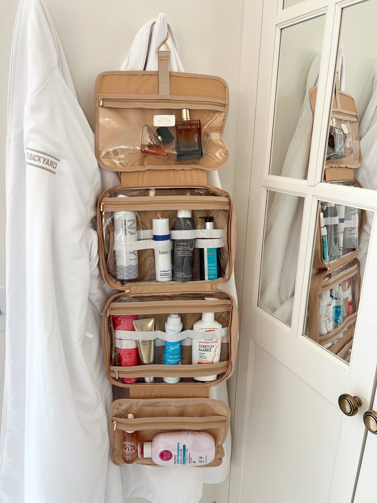 All The Things - Leather Hanging Bag: Black Leather