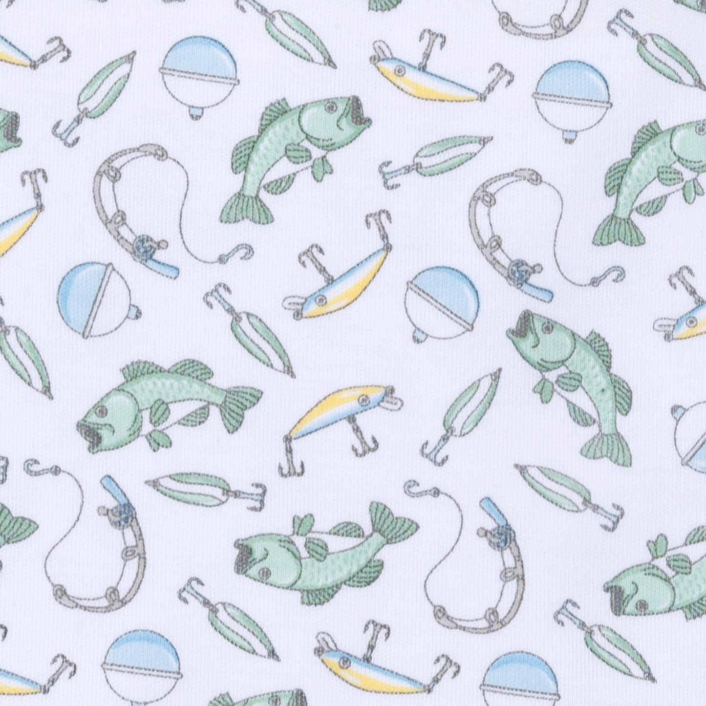 Hook, Line and Sinker Print Bubble magnolia baby blue