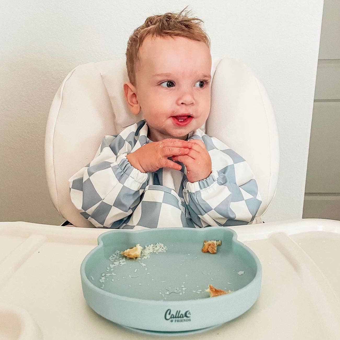 The Grayson Long Sleeve Bib - Checkered: Khaki