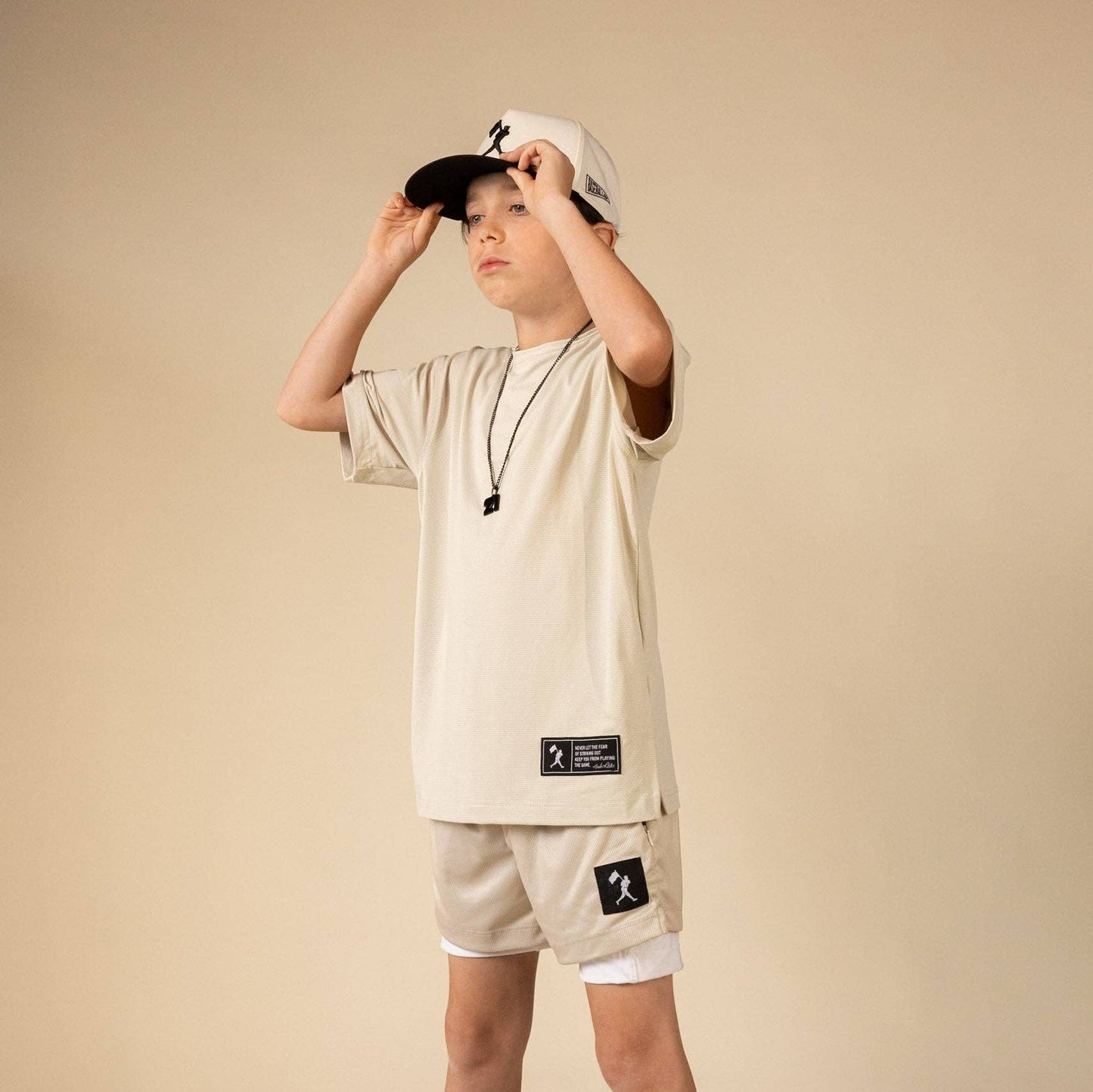 Diamond Flex Lite Oversized Training Tee (Cream) - Youth: Youth Small