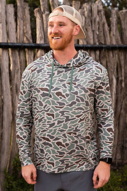 Burlebo Performance Hoodie - Retro Duck Camo